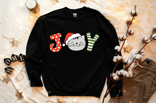 Christmas Joy Cat Sweatshirt